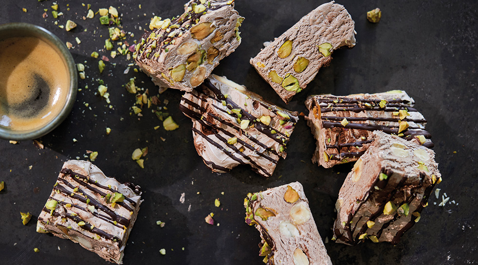 Goed gevulde chocoladenougat 