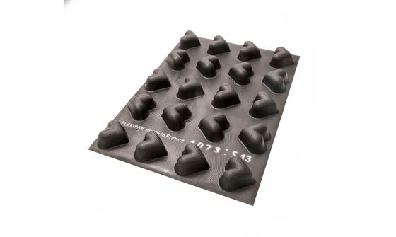 Flexipanmat hartjes 75x65mm