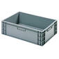 Krat dicht grijs 60x40x17 cm
