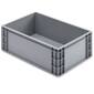 Krat dicht grijs 60x40x21 cm