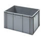 Krat dicht grijs 60x40x32 cm