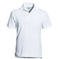 Poloshirt poly-kat wit XL