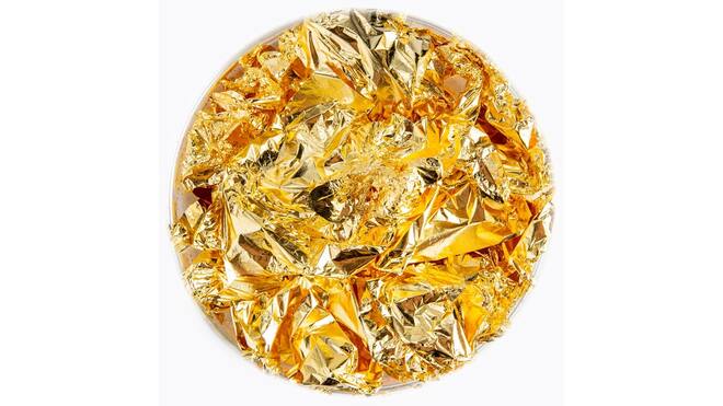 Bladgoud 25vel 80x80mm