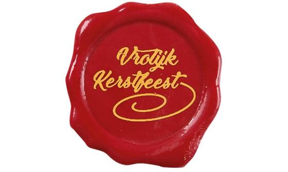 Vrolijk kerstfeest zegel 30mm
