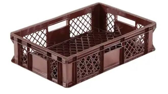 Krat perf bruin 60x40x15 cm