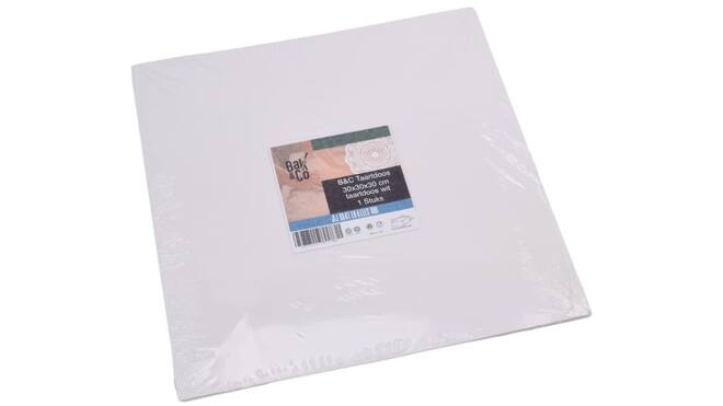 Taartdoos b&c 30,5x30,5x30,5 wit