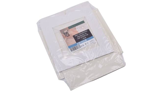 Taartds+v b&c 20,3x20,3x25,4 wit