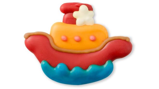 Sinterklaas boot deco 35x30mm