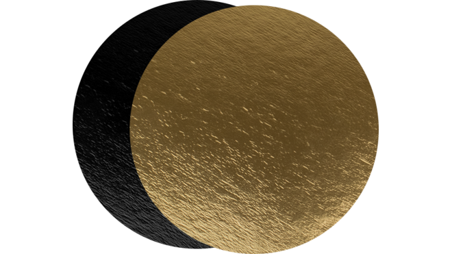Karton Ø20 zwart-goud
