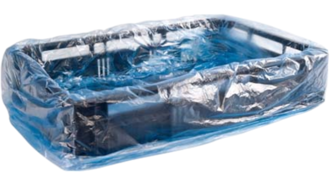Kratzak easy-open 60x25x85 blauw HDPE 9mu