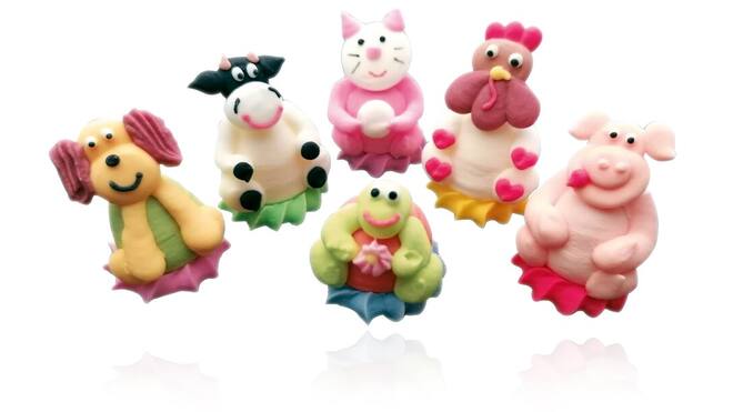 Dierenfiguren assorti 3D