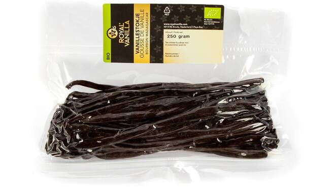 Vanillestok madagaskar 4x250gr