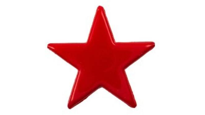 Chocolade ster rood 175 stuks
