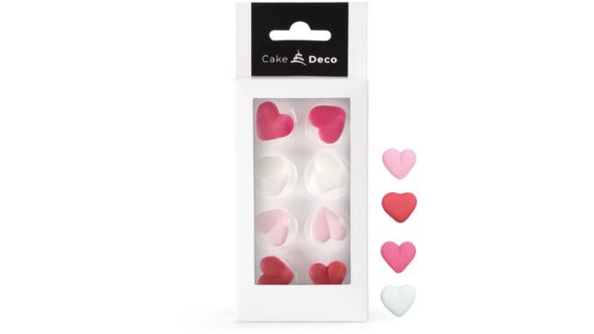 Decoratie hartjes 8 st