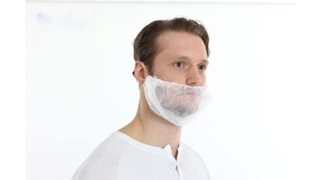Baardmasker wegwerp blauw