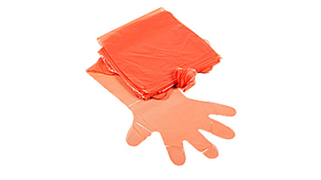 Handschoen wegwerp L 95 cm 100