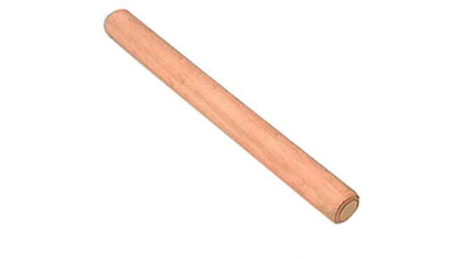 Rolstok hout 500x45 mm