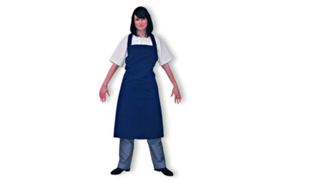 Schort blauw 100 cm