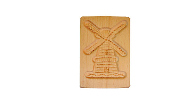 Speculaasplank molen 130x90 mm