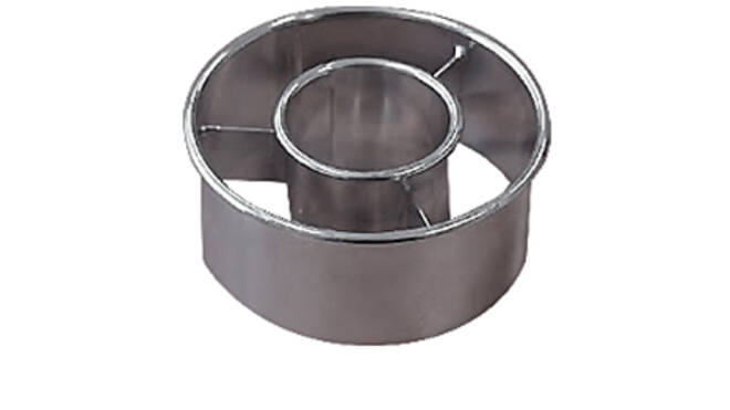 Steker rvs donut  67/30 mm