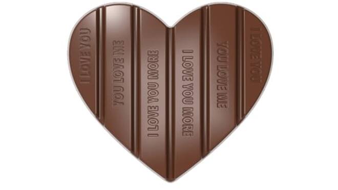 Chocoladetablet hart 12044