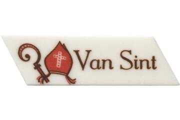 Van sint marsepein strip 60x22mm