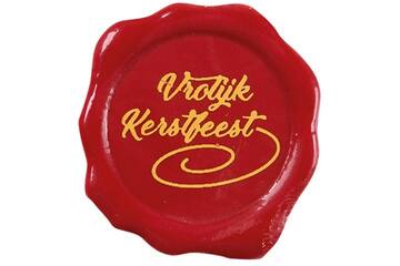 Vrolijk kerstfeest zegel 30mm
