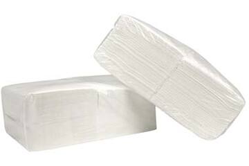 Servet 33x33 1-laags wit