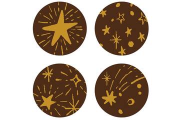 Ronde ster decoratie 432st