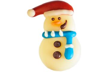 Choco sneeuwman decoratie 90st