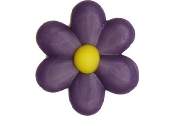 Paarse mini bloem deco