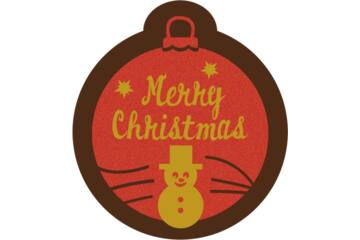 Merry christmas kerstbal 252st
