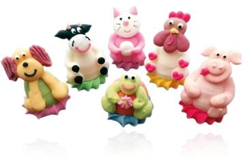 Dierenfiguren assorti 3D