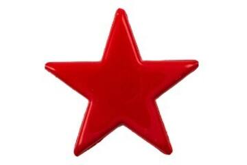 Chocolade ster rood 175 stuks