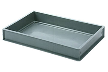 Krat dicht grijs 60x40x8 cm