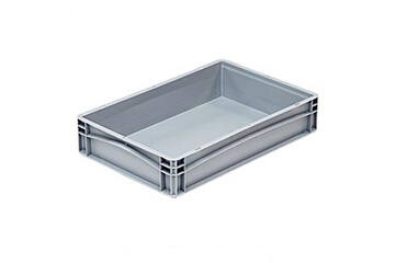 Krat dicht grijs 60x40x12 cm