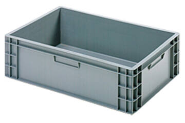 Krat dicht grijs 60x40x17 cm