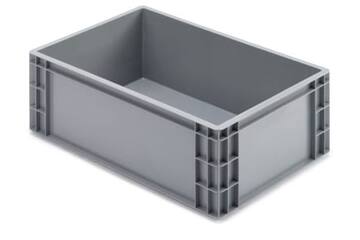 Krat dicht grijs 60x40x21 cm
