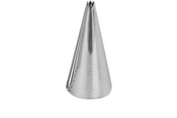 Spuitje rvs 6-tands Ø 4 mm