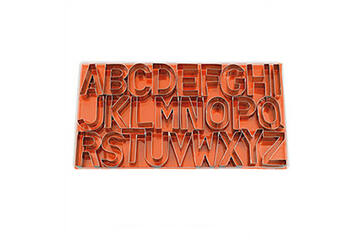 Stekerdoos alfabet 60x40 mm