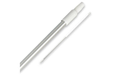 Steel alu/kst wit 150 cm