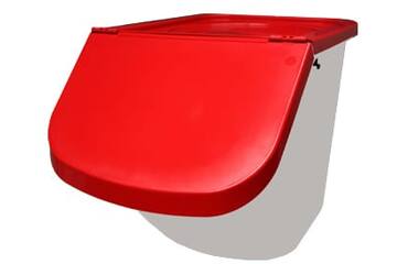 Grondstofcontainer 40L rood