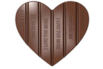 Chocoladetablet hart 12044